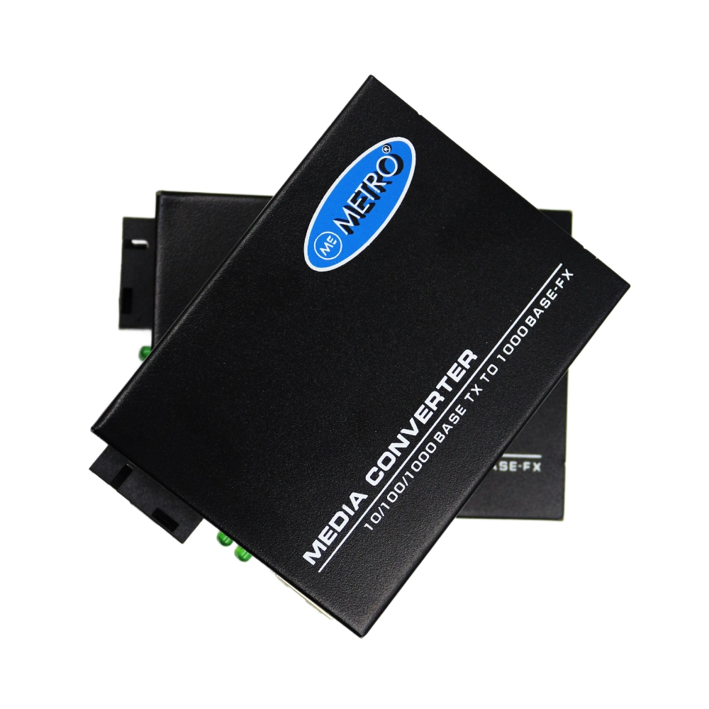 Metro Fiber Media Converter Pair 10/100/1000 Giga view 2